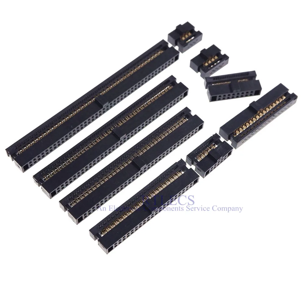 5 шт. разъем IDC с шагом 1 27 мм 6 8 10 12 14 16 20 24 26 30 34 40 44 50 60 68 80 Pin гнездовой Кабельный