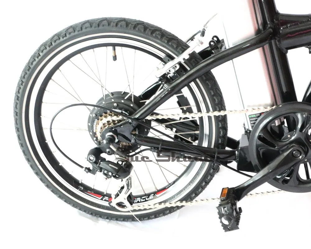 350 Вт Электрический велосипед 36 В 10A черный складываемый Электрический велосипед 20 дюймовые шины размер литиевая батарея дорожный Ebike Bicicleta Eletrica