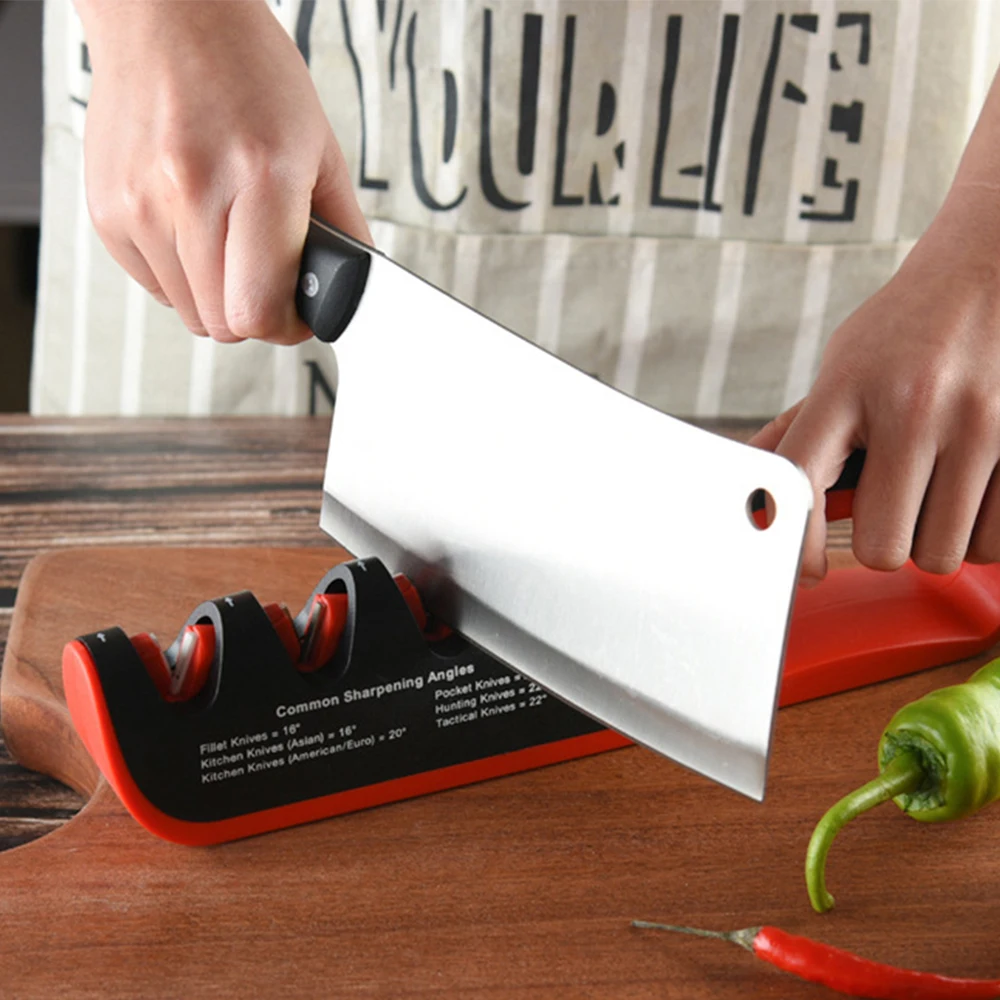 

Angle Adjustable Knife Sharpener 4 Stages Professional Kitchen Sharpener Multifunction Sharpening Stone Kitchen Sharpening Tools