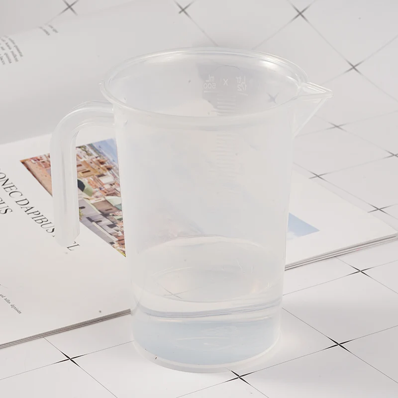 Measuring Cups 100/250/500/1000ml Transparent Cup Scale Measuring Kitchen Tools KT0151 Cup Tools Measuri Plastic For Baking R6K0