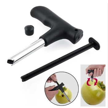 

Coconut Opener Easily Open Coconut drill Tools Durable Stainless Steel Opening Driller Cut Knife Hole Stick Kitchen Accessories