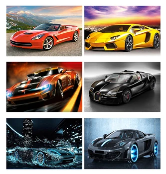 

Zooya 5D Stitch Diamond Painting Car 5D Diamond Embroidery Painting Cross Stitch Diamond Painting Mosaic Gift Handmake Jq647