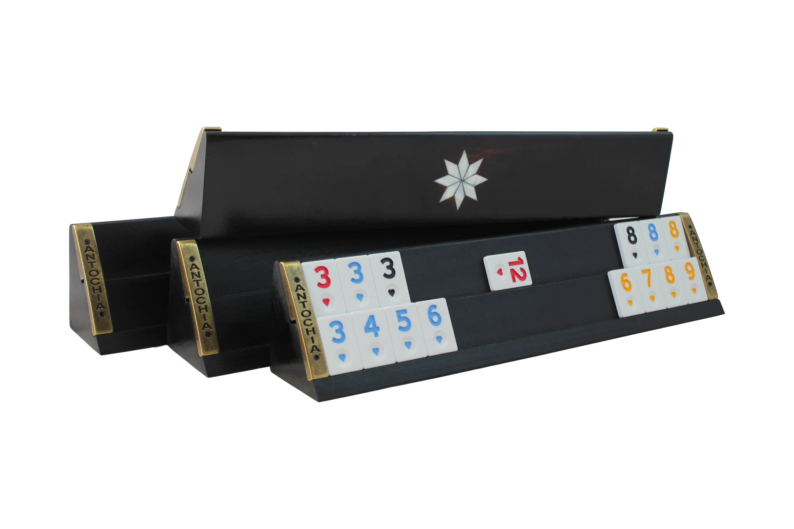 Черный набор для настольных игр Rummy держатели плитки игры путешествий игра румян