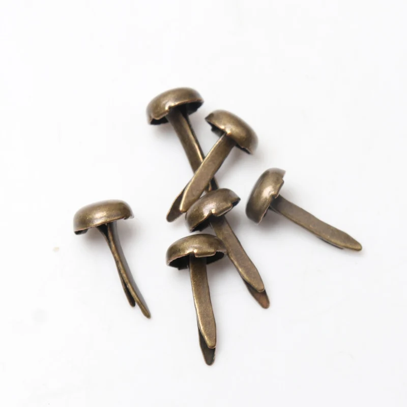 100pcs Mixed Multicolor Round Metal Studs Brads Embellishment Fastener Brads Metal Studs Crafts DIY and Spikes cp1114 
