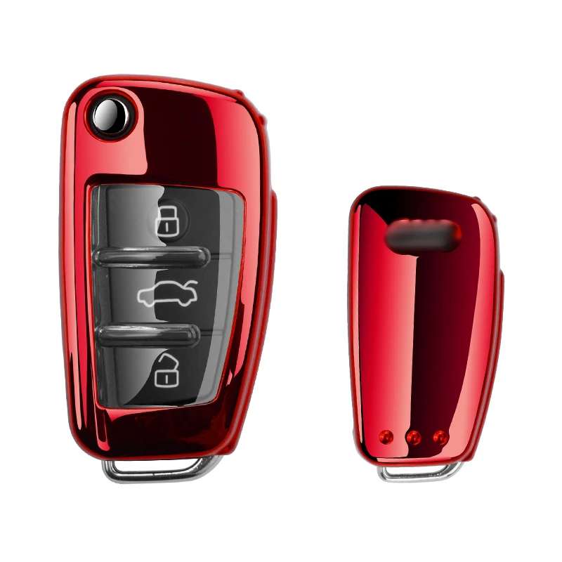 Custodia protettiva morbida in Tpu per Auto per Audi A1 A3 A4 A5 A6 A7 A8 C5 C6 Q3 Q7 S3 TT Car Styling Auto portachiavi Shell - H8128448243ec4c41a0544d9895767da5X