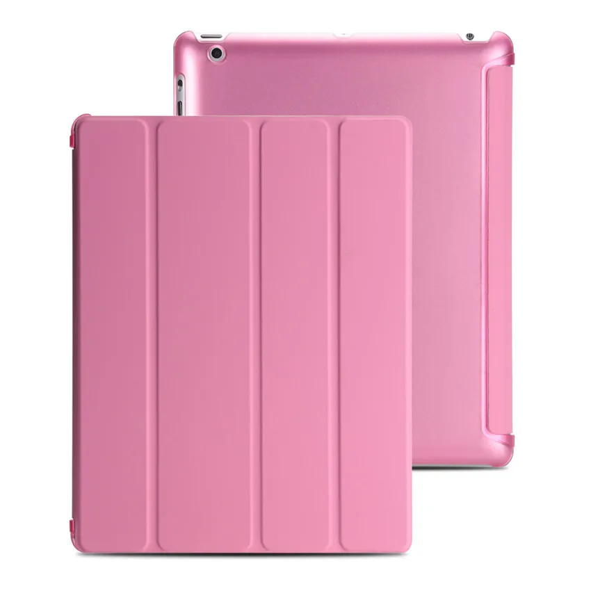 

IPad 2 Protective Case iPad 234 Four Fold Leather Cover on Suction One-piece Pu Ultra-Thin Sleeping iPad Tablet Protective Case