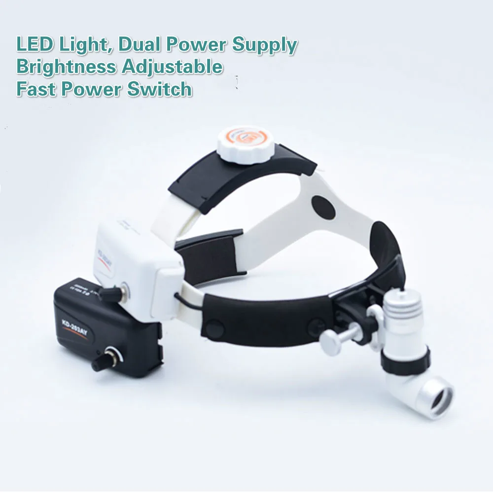 US $125.00 3W LED Oral Otolaryngologic Brightness Adjustable Surgical Headlamp Special Lighting Head Lamp Single Battery Head Light