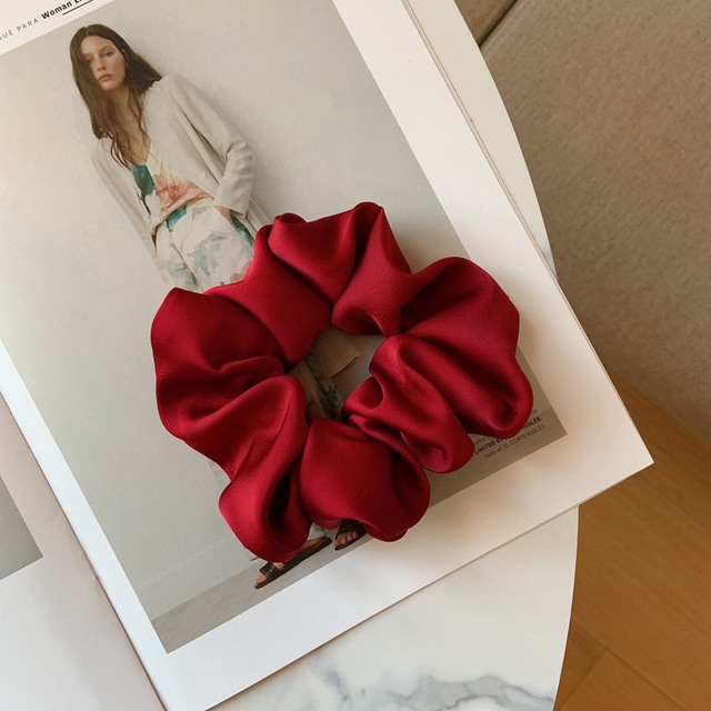 New Products Real Silk Satin Tie Head Rope Hair Accessories for Ladies Fashion Hair Tie