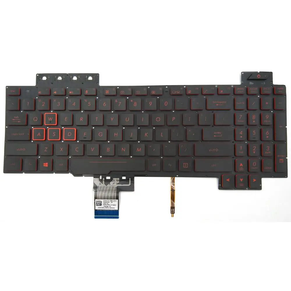 Новинка Клавиатура для ноутбука Asus TUF Gaming FX504GE-US52 FX504GM FX504GM-ES74 FX504GM-WH51 FX505 FX505GD FX505GD-WH71 американская, с задней подсветкой