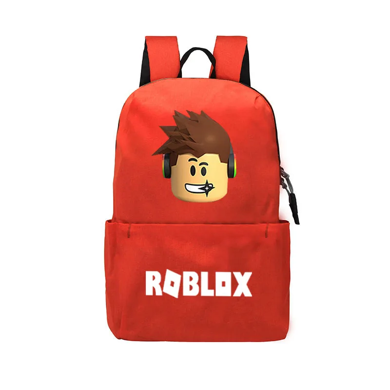 ROBLOX рюкзак для девочек мальчиков подростков детская школьная сумка женская классная сумка mochila feminina школьный рюкзак - Цвет: orange a