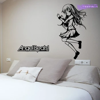 

Angel Beats Wall Decal Tachibana Kanade Vinyl Wall Stickers Decal Decor Home Decorative Decoration Anime Car Sticker