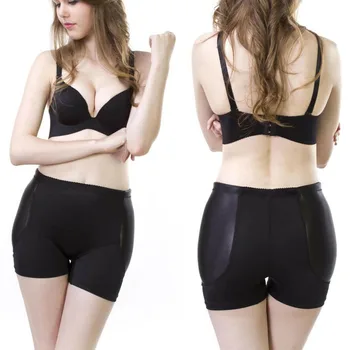 

Fixed Pads False Hip Women's Panties Mid Waist Only Abundant Hips Boyshorts Traceless Anti Emptied Knickers Underpants For Lady
