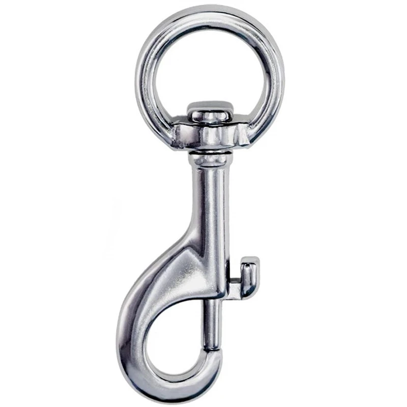 Rotating Eye Bolt Hooks Marine Grade Single Ended Diving Clip Spring Hooks Chain Hooks Pet Hooks