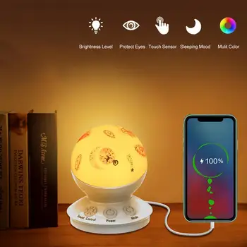 

RGB Night Light USB Rechargeable Colorful LED Music NIght Light USB Charging For Birthday Gift Home Decoration Dropshipping