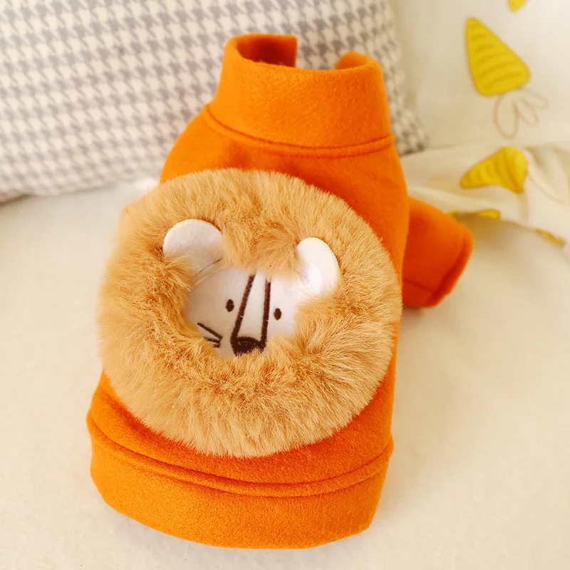 

Pet Dog Cat Lion Plush Beard Lion Coat Autumn And Winter Teddy Small And Medium Clothes