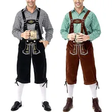 Октоберфест комбинезон немецкий пивной фестиваль костюм классический для мужчин черный/коричневый Повседневный