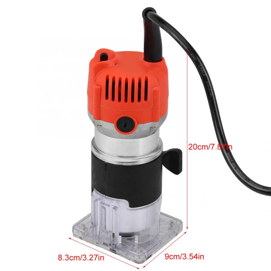 США plug 110V 30000R/мин Электрический ручной триммер деревянный ламинатор инструмент для маршрутизатора набор