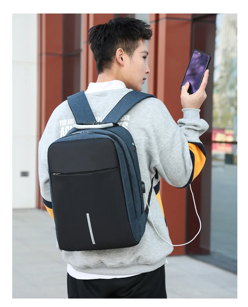 USB сумка для ноутбука 14 дюймов путешествия рюкзак многофункциональный зарядки противоугонные водонепроницаемый женщины мужчины ПК ноутбук сумки