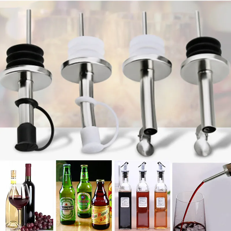 Stainless Steel Wine Olive Oil Pourer Dispenser Stainless Steel Spout