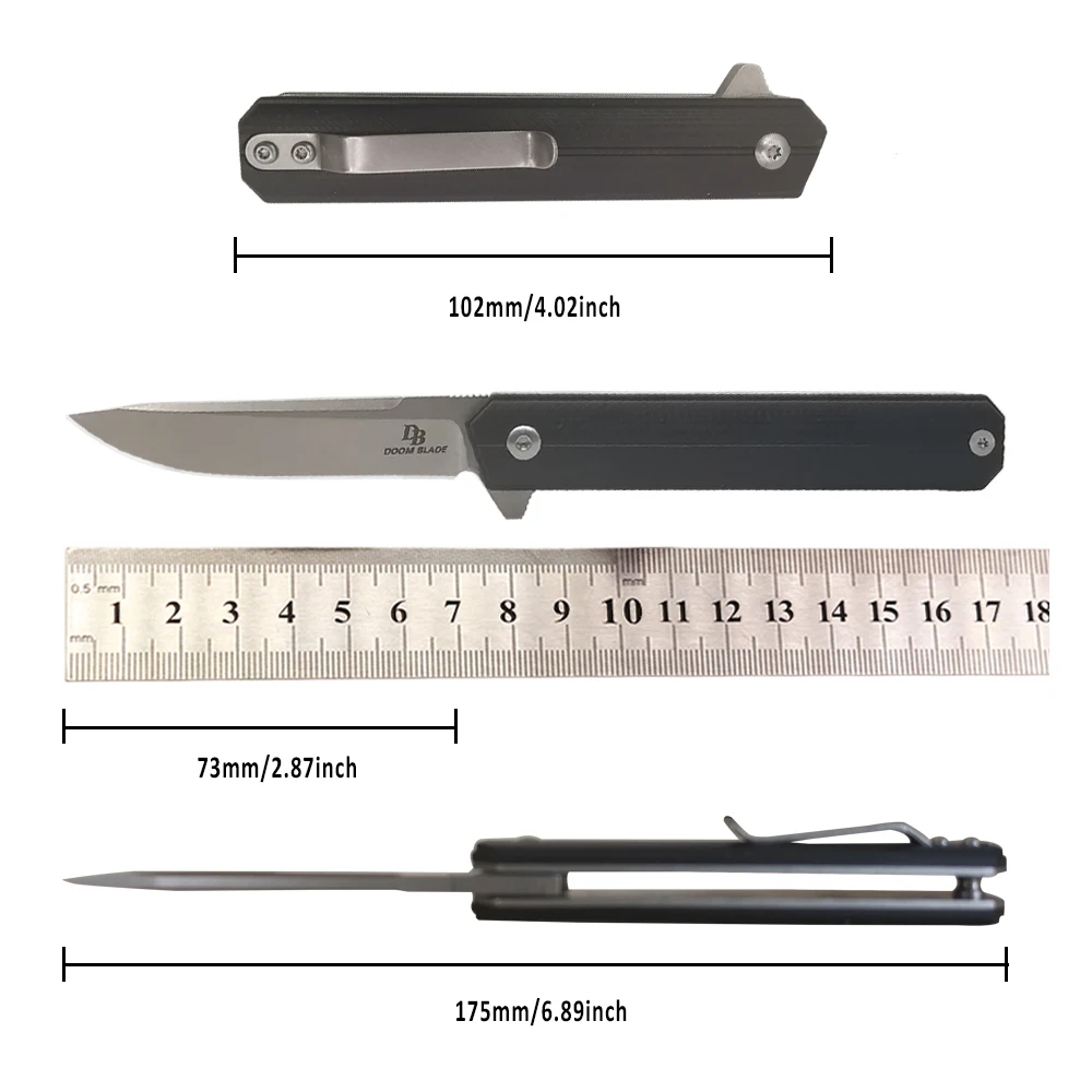 175 мм D2 лезвие шарикоподшипника ножи Складной нож G10 Ручка Открытый походный нож Охота Туризм Рыбалка EDC ручной инструмент