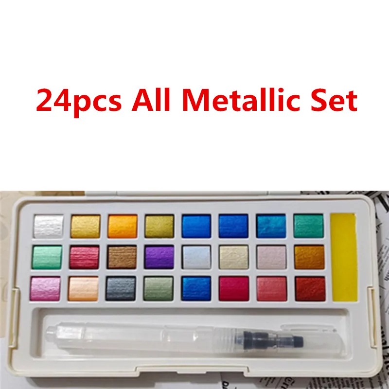 Watercolor Paint Watercolor Pigment Solid Pigment Watercolor Blue Purple Manicure Decor Metallic Paint Nail Draw Chrome Glitter Powder Flowers Decor Nail Pigment