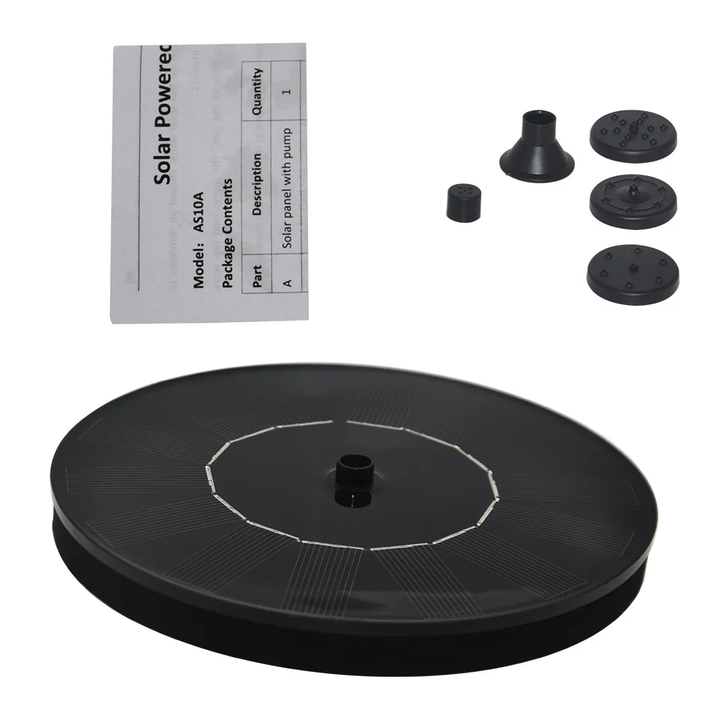 Pompa Per Fontana Ad Energia Solare 1.2W - 200L/H, Altezza Getto 30-60 Cm, Per Laghetto O Giardino - Foto 7