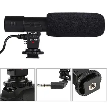 

3.5mm Stereo Camera Microphone VLOG Photography Interview Digital Video Recording Microphone Camera