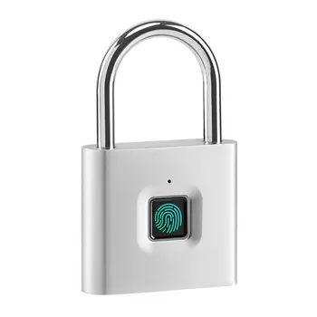 

Zinc Alloy Fingerprint Padlock Luggage Cabinet Locker Electronic Intelligent Anti-Theft Small Lock Combination Lock
