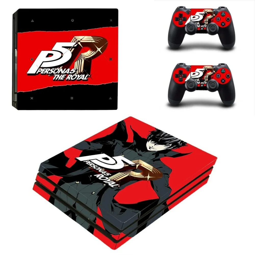 Игра Persona 5 The Royal PS4 Pro наклейка на кожу для консоли playstation 4 и 2 контроллеров PS4 Pro наклейка на кожу виниловая