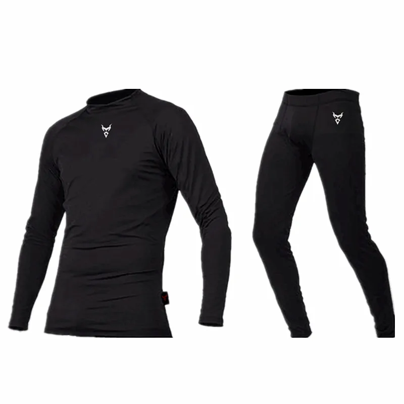 Motorcycle Thermal Underwear Sets Long Johns Winter Brand Quick Dry Anti-microbial Stretch Men Thermo Underwear Male Spring Warm