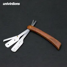 Univinlions, прямой нож для бритья, борода, лицо, подмышек, бритва для тела, лезвия для безопасного бритья, бритва, Парикмахерская, для мужчин, женщин, удаление волос