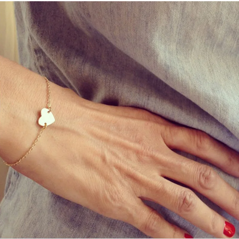 2019 горячий новый модный простой и нежный браслет в форме сердца любовь сердце