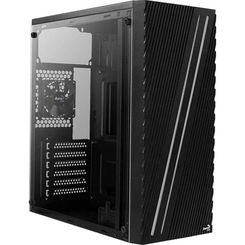 Корпус Aerocool Streak-A-BK-v1 черный без БП ATX 1x80mm 2xUSB2.0 1xUSB3.0 audio