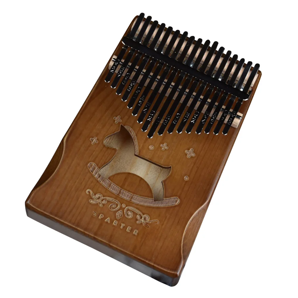 Kalimba 17 клавиш большой палец пианино портативный твердой древесины инструмент