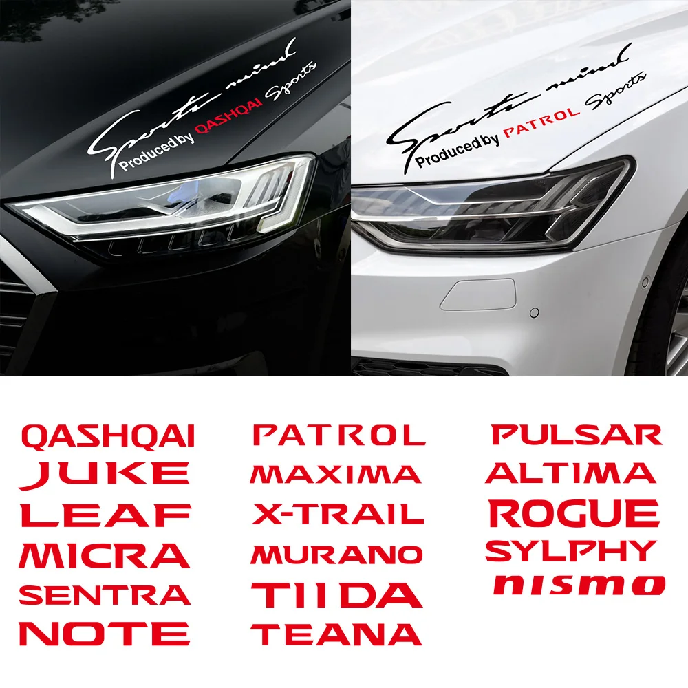 Автомобильные наклейки на фары для Nissan Nismo Tiida Teana Juke Maxima Qashqai X-trail Micra Pulsar Sentra NOTE Murano