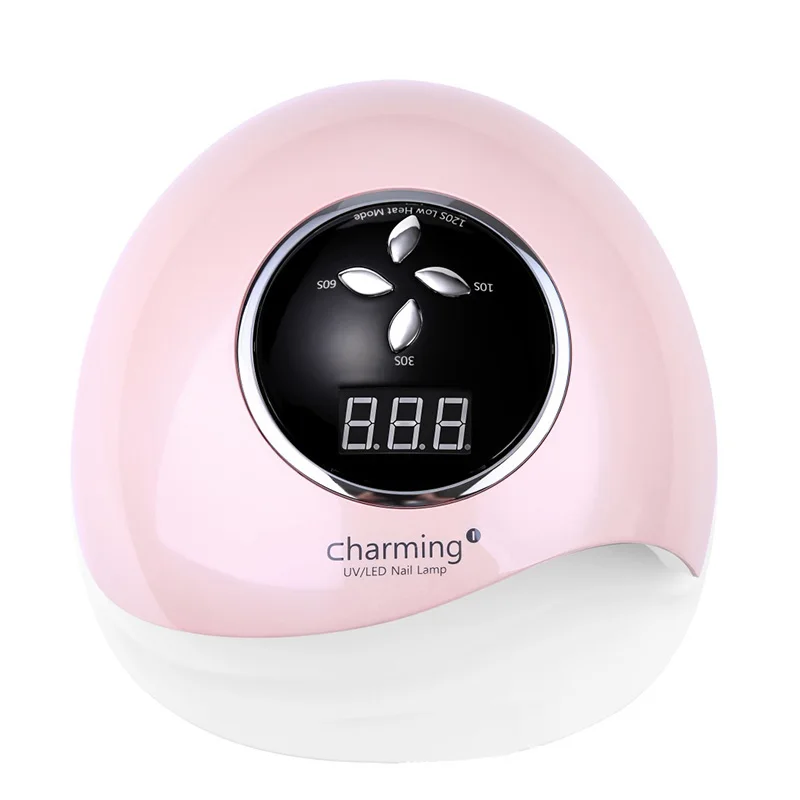 60W 7800mAh Pink Перезаряжаемая Беспроводная лампа для ногтей Беспроводная гелевая Лаковая Сушилка Гель-лак отверждения света профессиональный светодиодный дизайн ногтей лампа - Цвет: 60W 7800mAh Pink