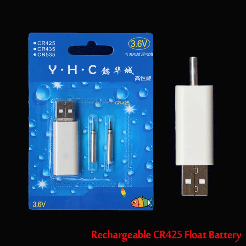 ICERIO One Set Rechargeable CR425 Electronic Fishing Float Battery for Night Glow Stick Floats | Спорт и развлечения
