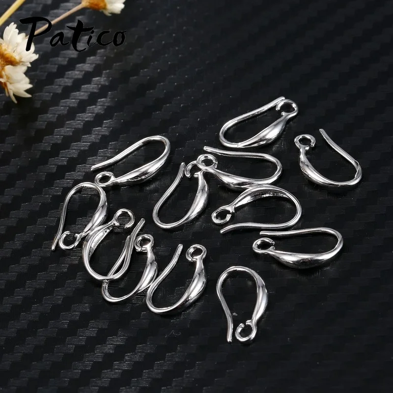 10 шт./лот фурнитура для сережек застежки крючки из стерлингового серебра 925 пробы