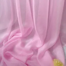 30D шелк шифон сплошной цвет мягкая шелковистая тонкая ткань светильник дышащая ткань DIY