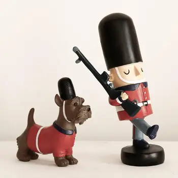 

Wooden Nutcracker Miniature Figurines Doll Free Standing Gift Crafts Home Office Puppet Glitter Walnut Soldiers Christmas Decor