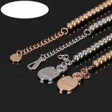 Oulai777 серебряные браслеты из драгоценной стали Женская мода браслет из бисера оптом мужские цепи женские аксессуары розовое золото