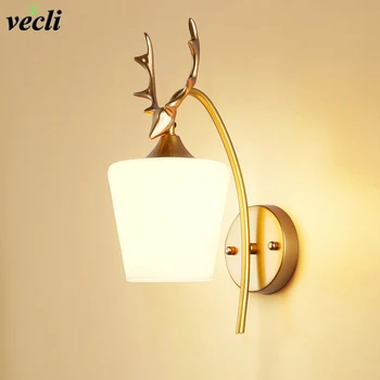 

Nordic Glass Wall Light Bedside Wall Lamp Modern Wall Sconce for Bedroom Living Room Industrial Bar Aisle Lighting Fixtures E27