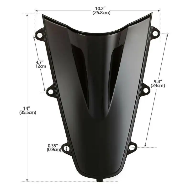 Мотоцикл двойной пузырь лобовое стекло для Honda CBR1000 RR RA R1 17-19 18