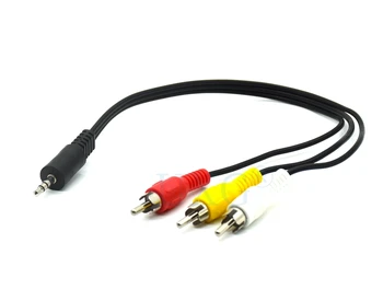 

1.2M 3.5mm Jack Plug Male to 3 RCA Adapter High Quality 3.5 to RCA Male Audio Video AV Cable Wire Cord 25CM 120CM 4FT