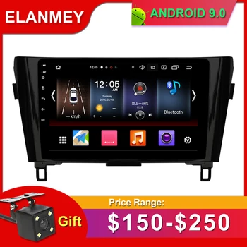 

Gift Camera Car Radio for Nissan X-Trail Qashqai Android 9.0 GPS Navigation Bluetooth Touch screen Car Audio Stere Multimedia