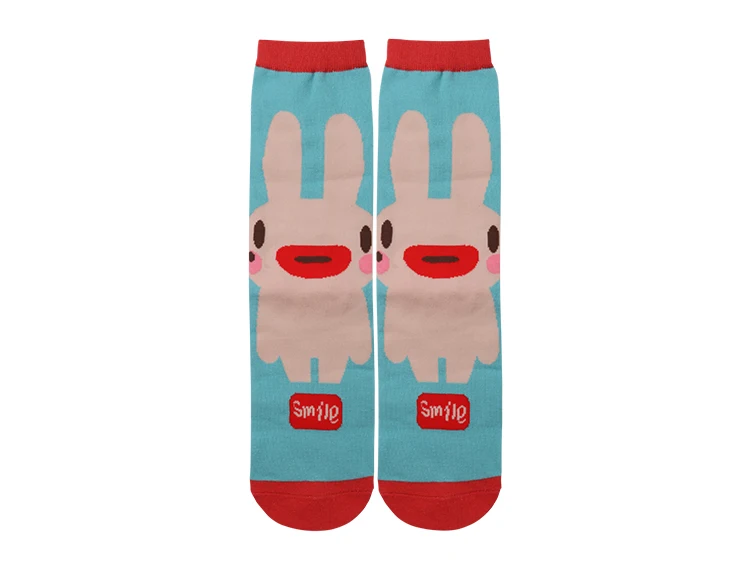 Autumn Winter New Design Women Socks Funny Sock Cotton Cartoon Animal Jacquard