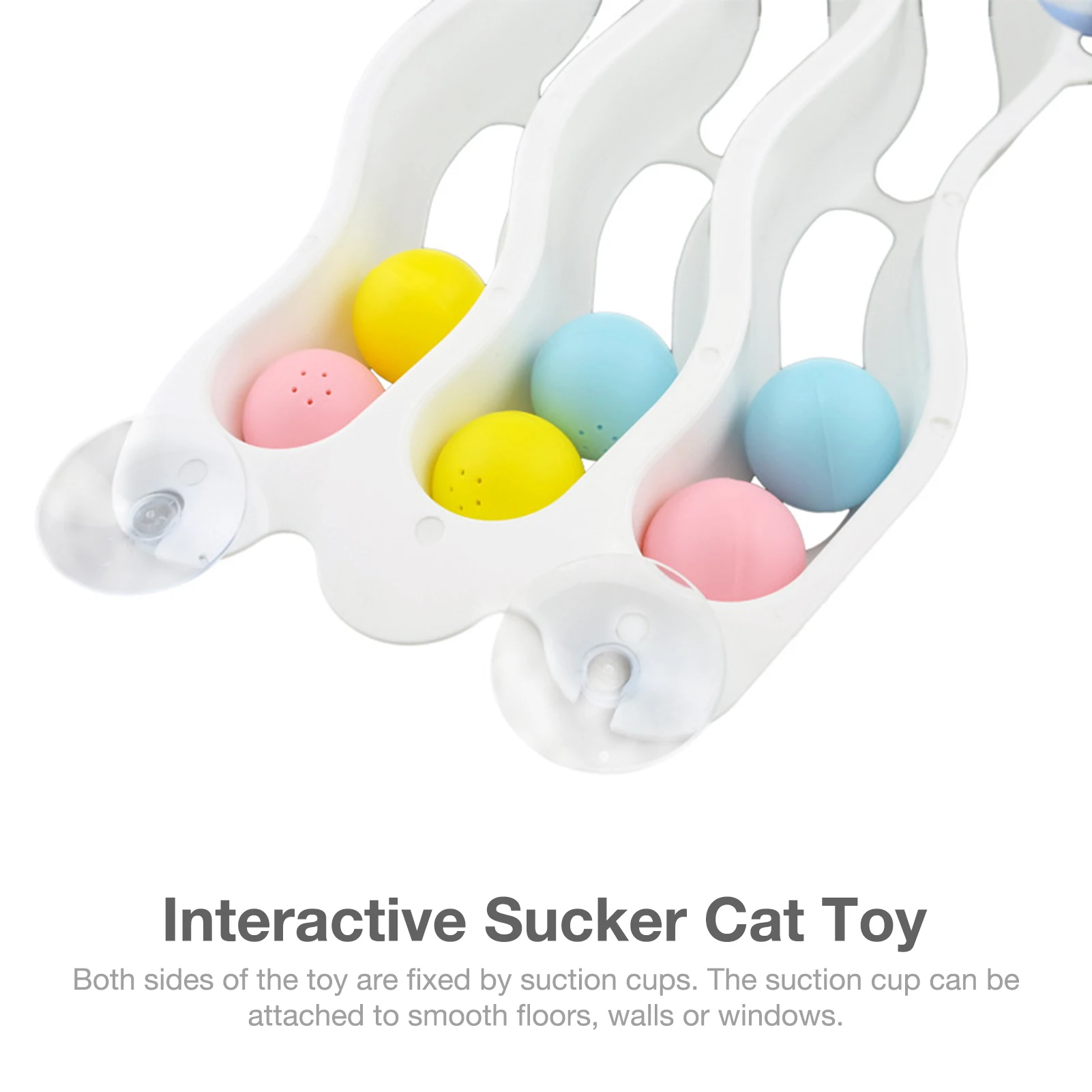 Multifunctional 3 Layers Cat Window Still Track Toy Cat Toys Funny Cat Exercise Intellectual Toy Wall Self-hey Toy pet toys