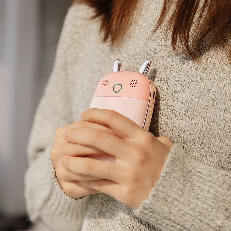 

10000MAh USB Rechargeable Hand Warmer with Sound Recorder Quick Charge Up To Heat Daylong Warm Cold Weather Essential