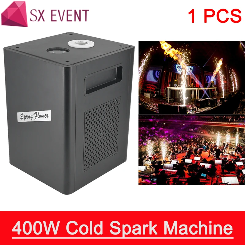 

Free Shipping 400W fireworks machine cold flame DMX wedding flame fountain and bright Remote Control machine