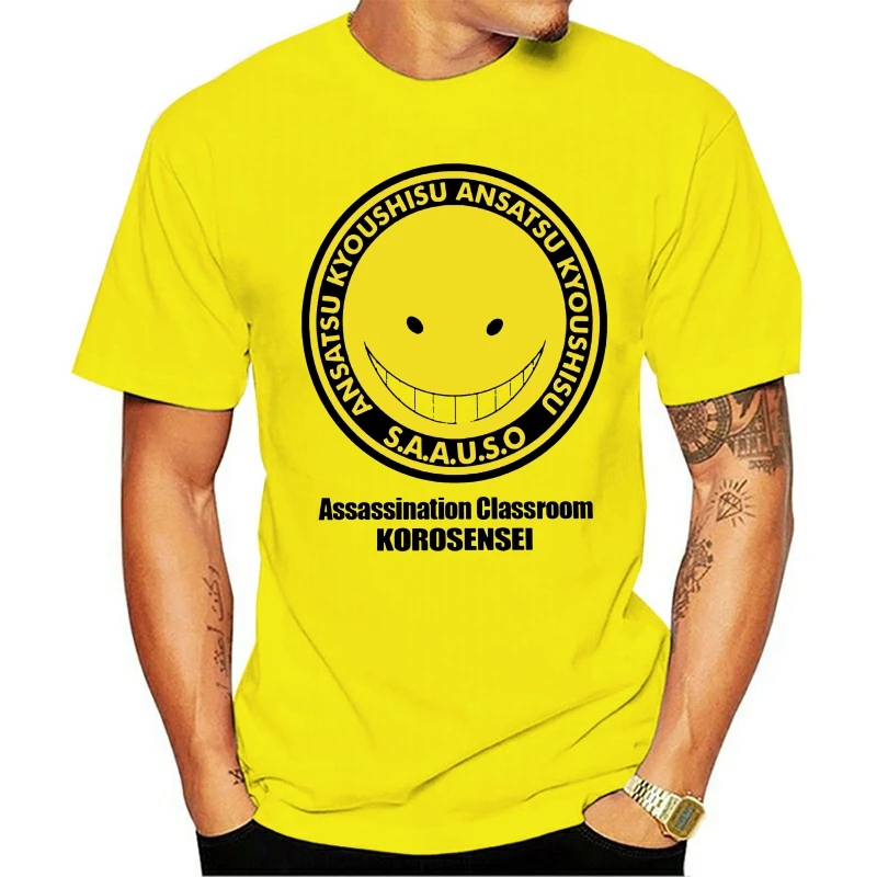 

Fashion Anime Koro Sensei Assasination Classroom T Shirt S-6XL Summer Man's Teacher Korosensei Unique Design T-shirt